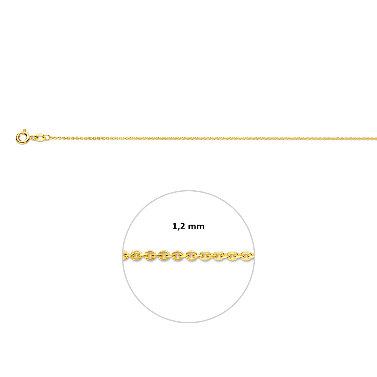 Collier anker plat 1.2 mm