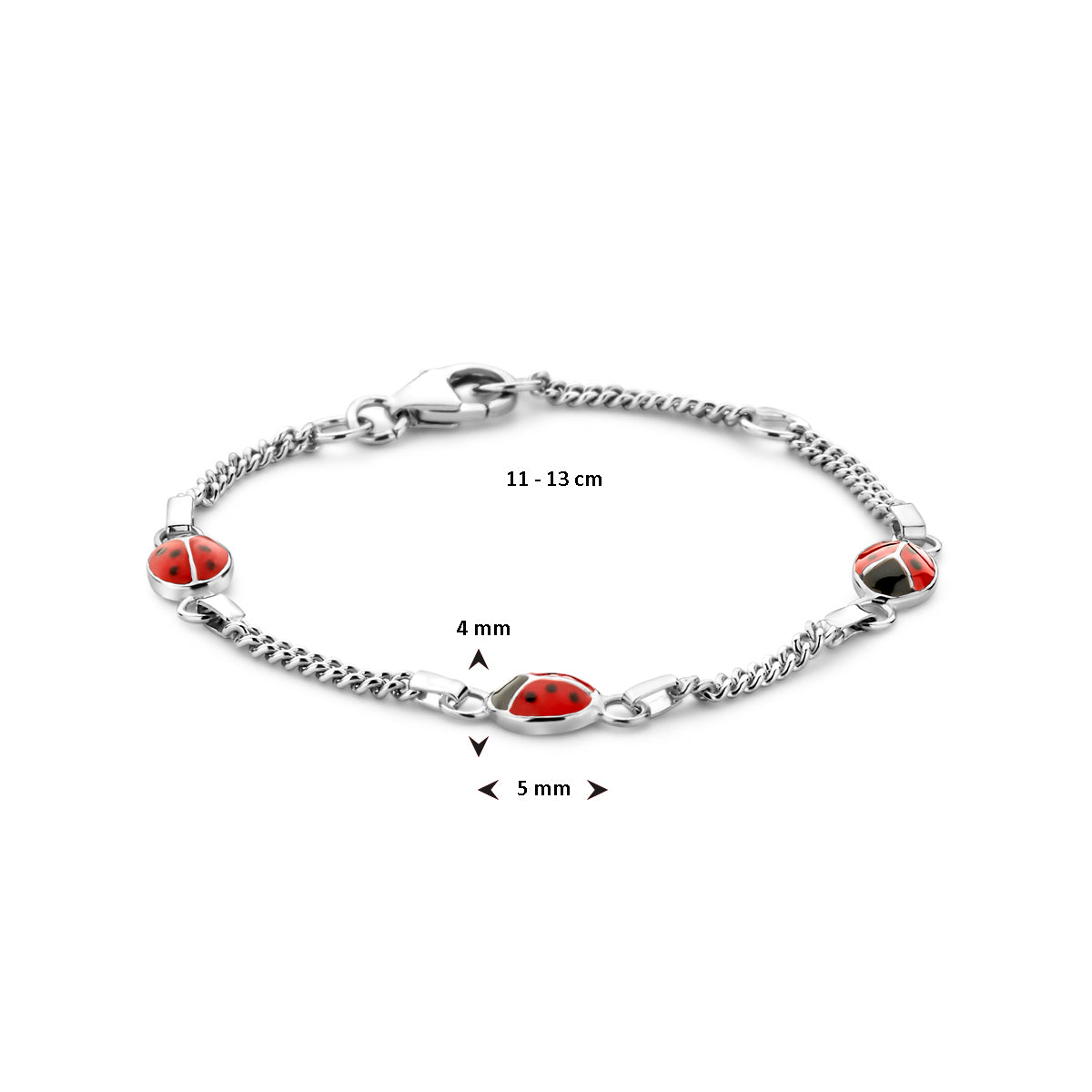 Armband lieveheersbeestje 11 - 13 cm