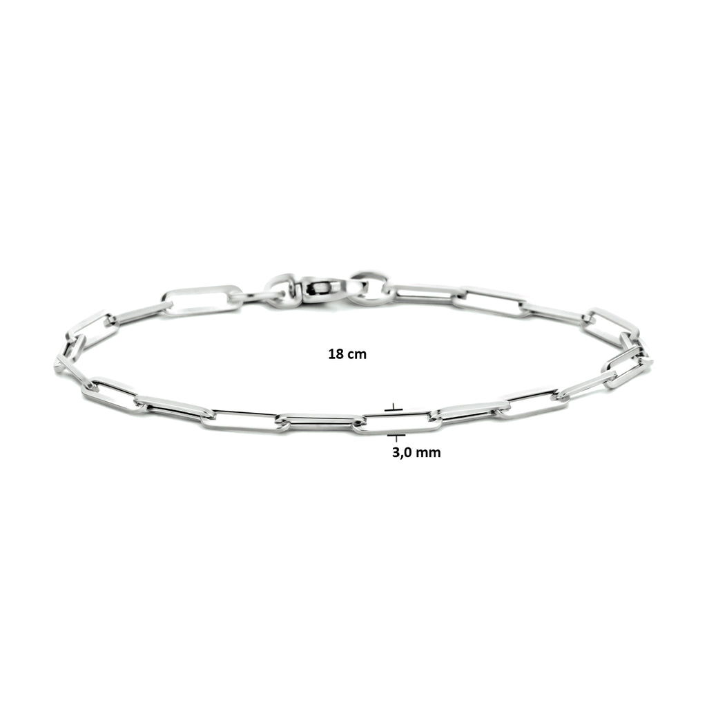 ARMBAND PAPERCLIP VIERKANTE BUIS  DAMES