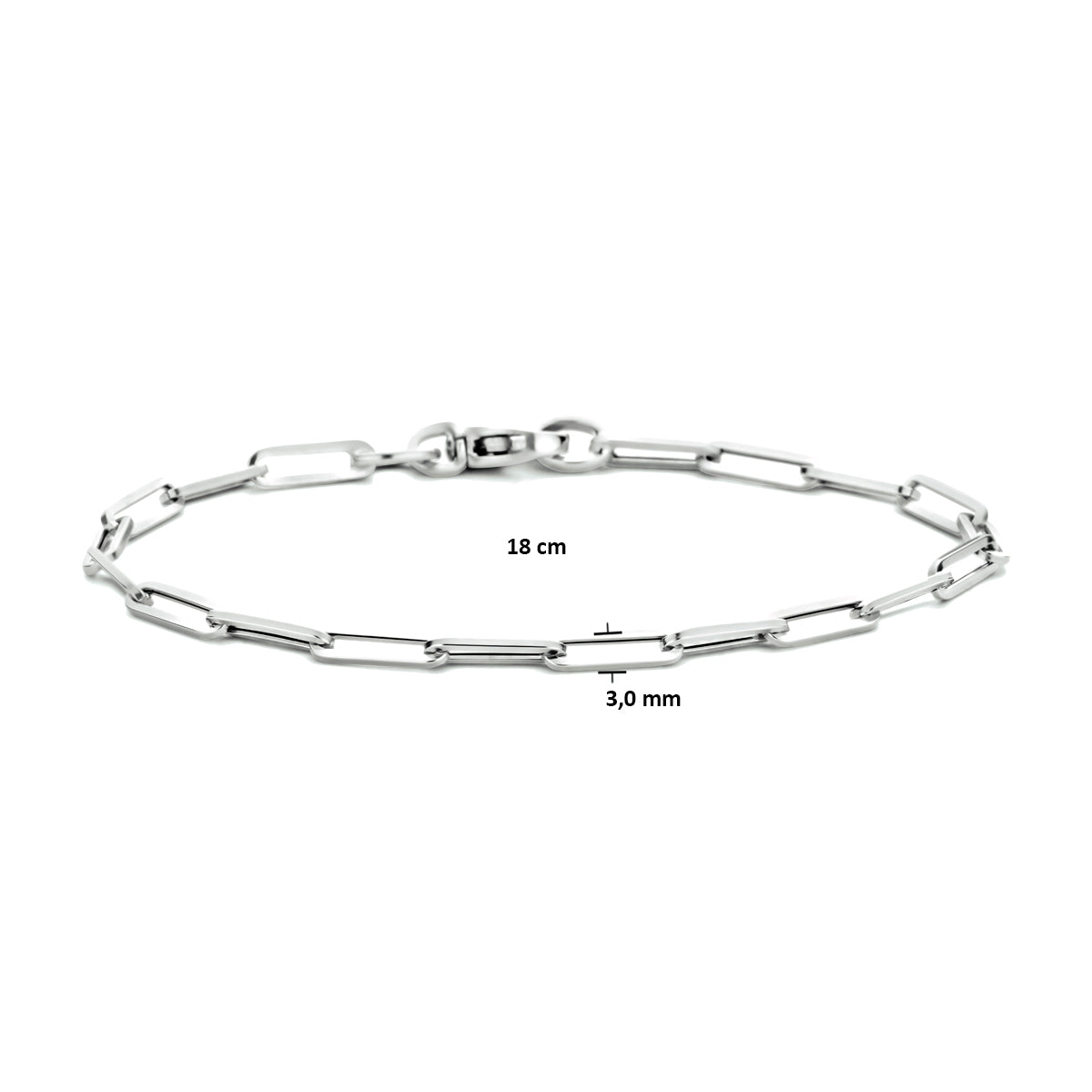 ARMBAND PAPERCLIP VIERKANTE BUIS  DAMES