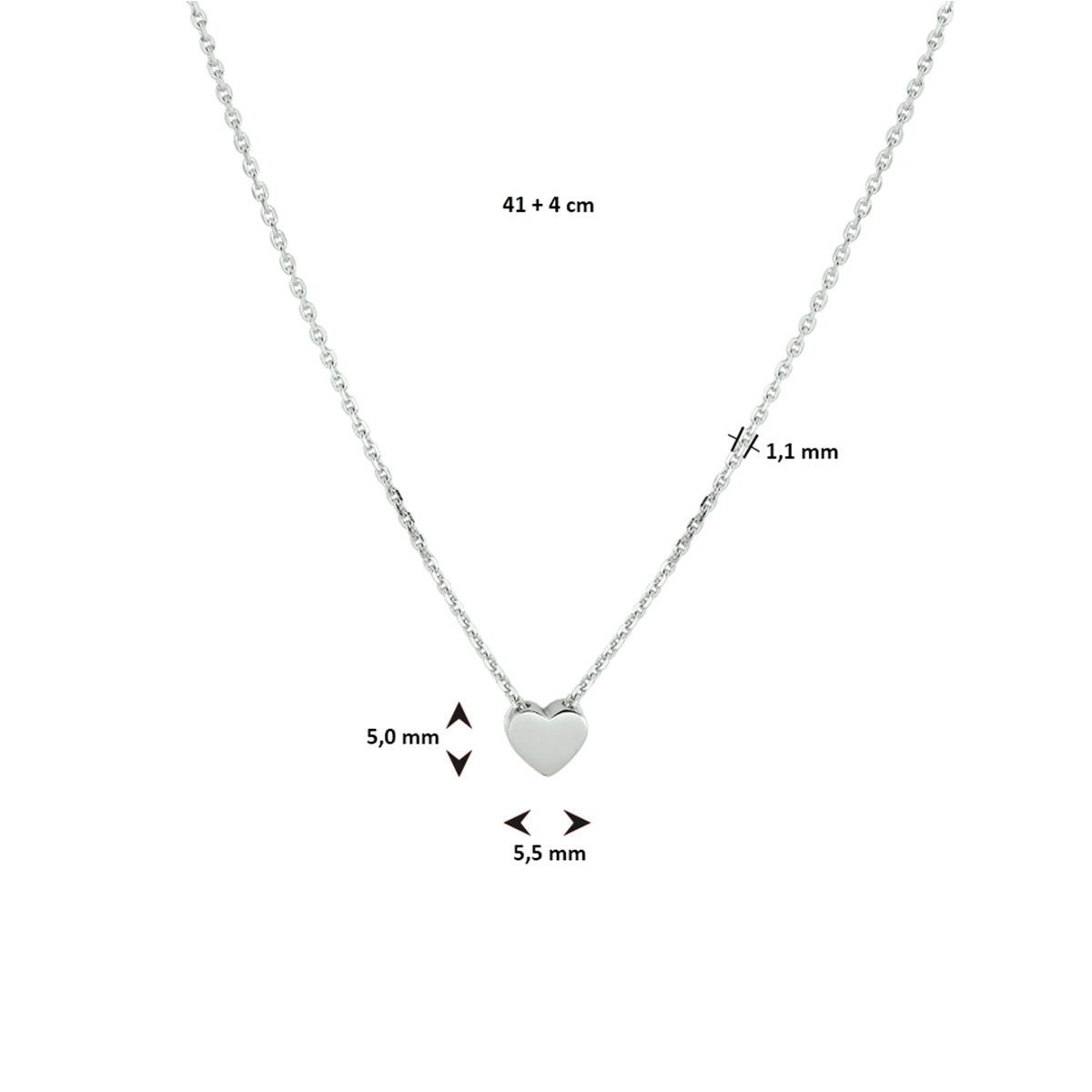 COLLIER KA1332360 - ZILVER GERHODINEERD