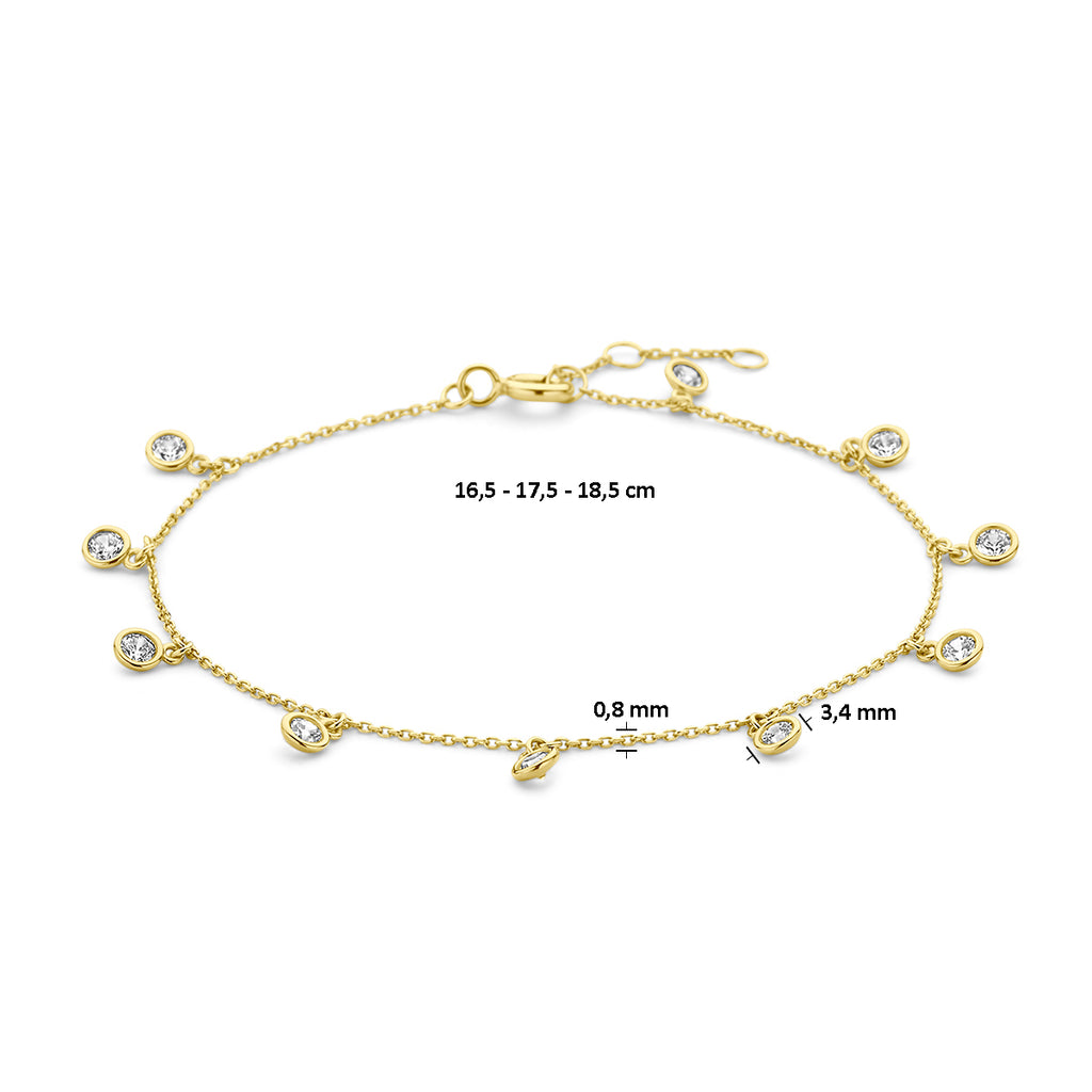Armband zirkonia 16.5 - 17.5 - 18.5 mm