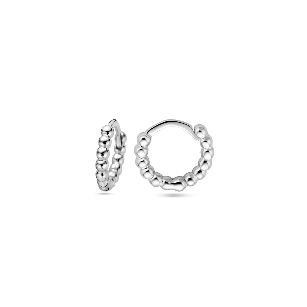 Oorringen - zilver Klap creool dames