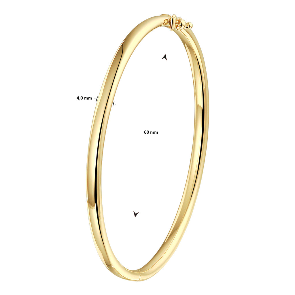 Bangle scharnier ovale buis 4.0 mm