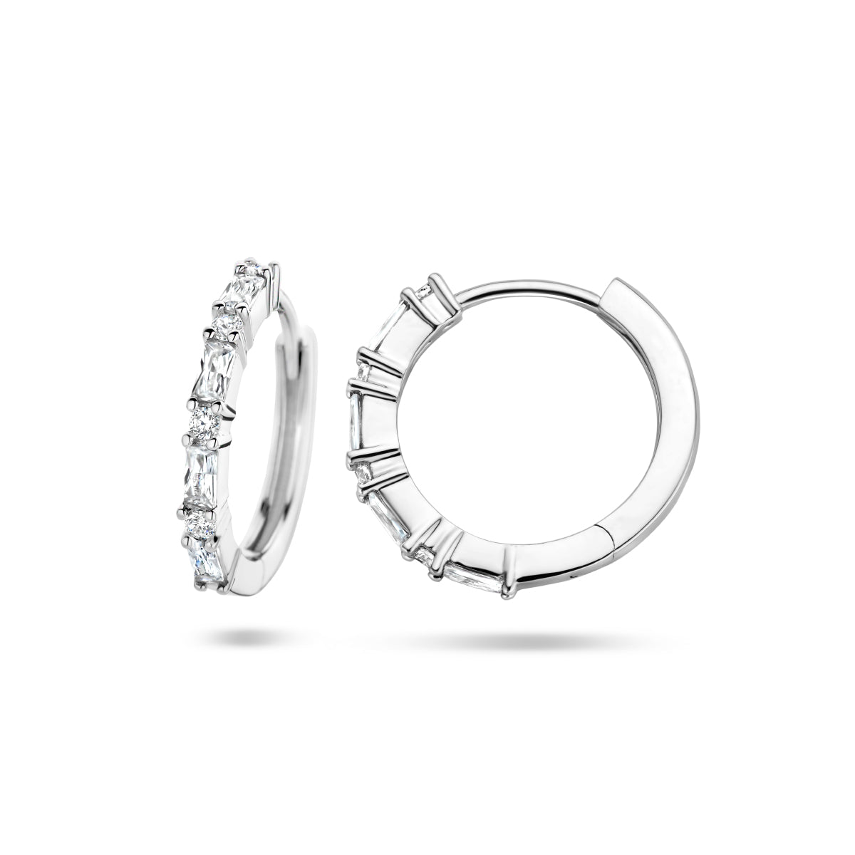 Klapoorringen zirkonia