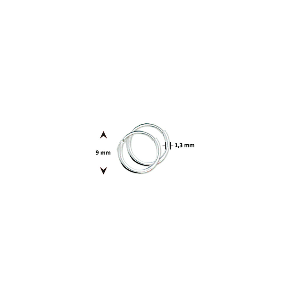 Oorringen 1.3 mm ronde buis