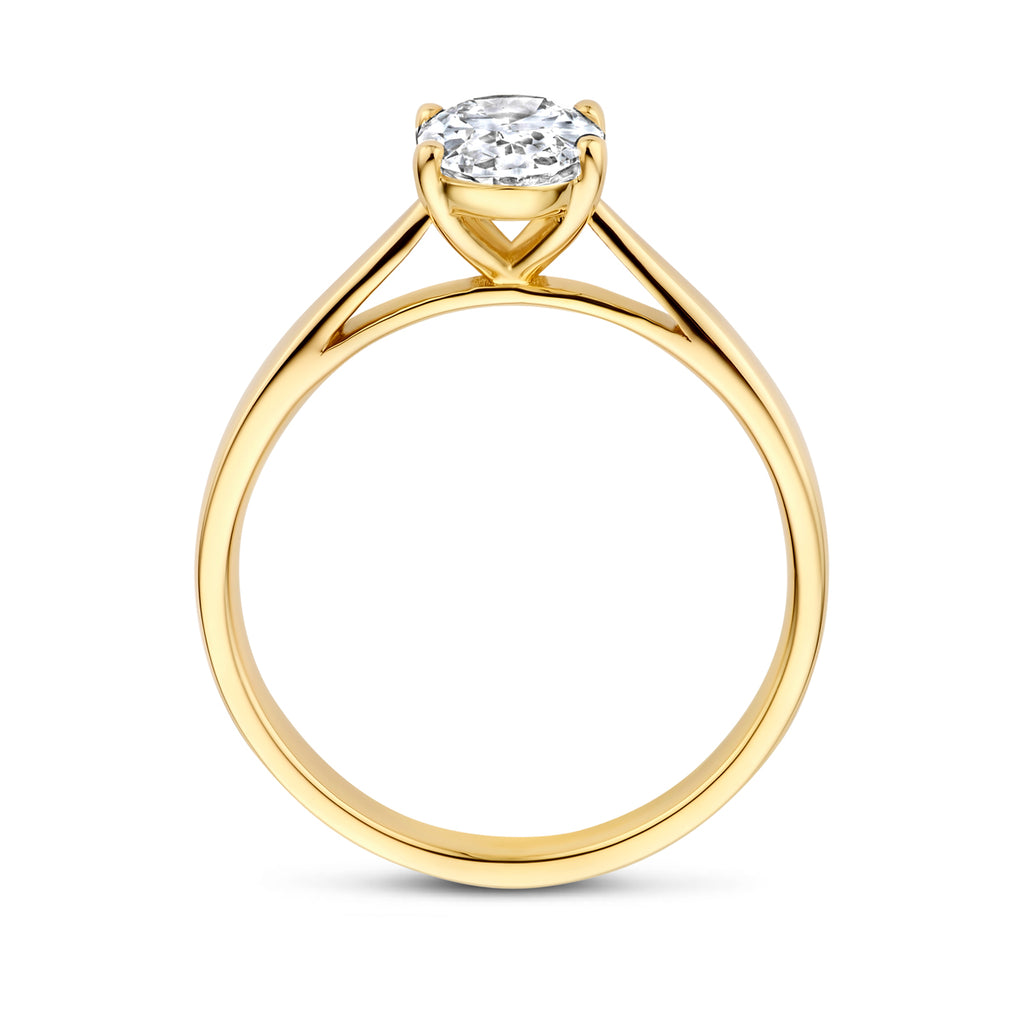 ring lab grown diamant 1.00ct h si