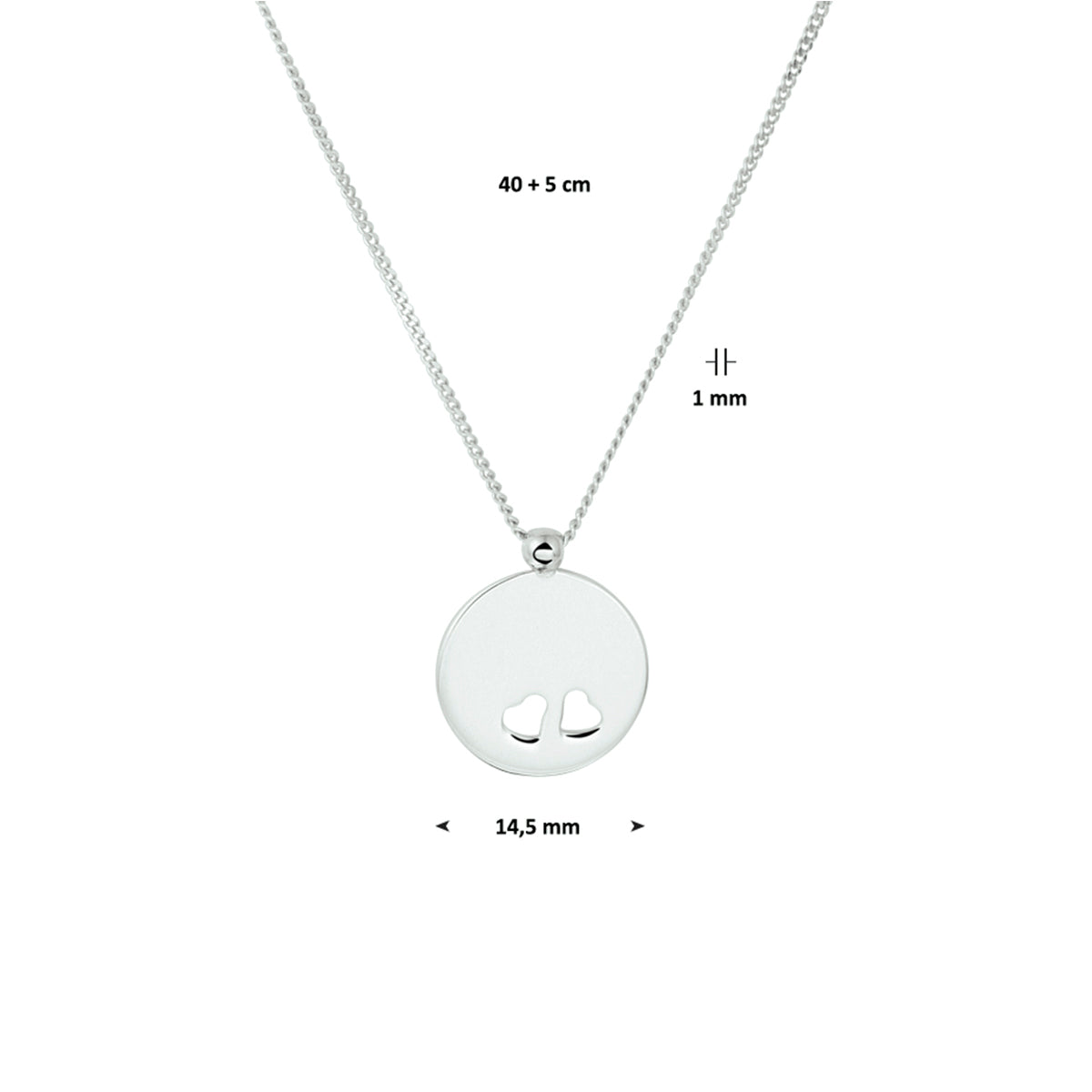Graveercollier rondje 40 + 5 cm