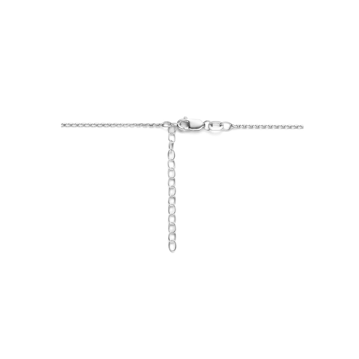 Collier met geboortesteen zirkonia 41 + 4 cm