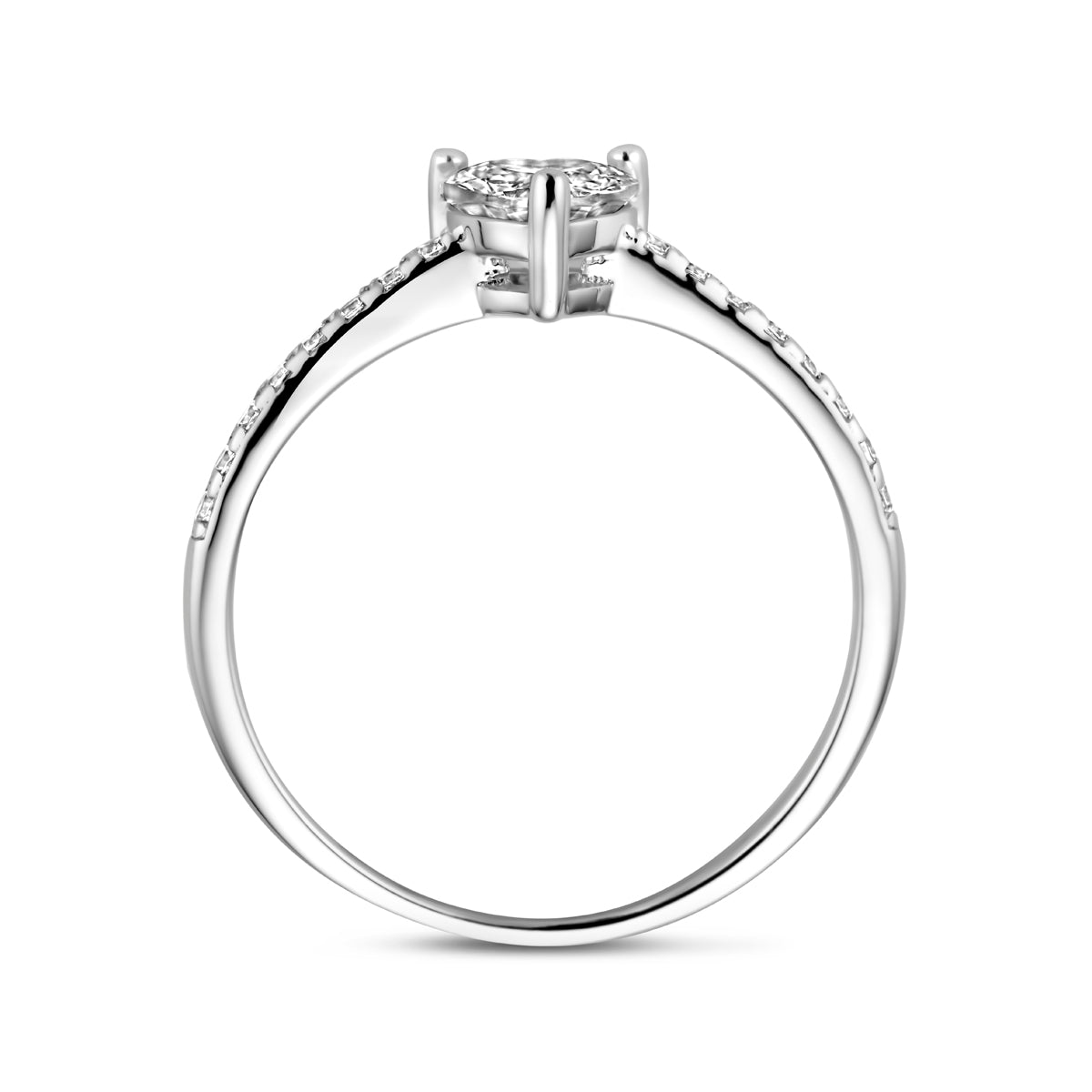 Ring hart zirkonia