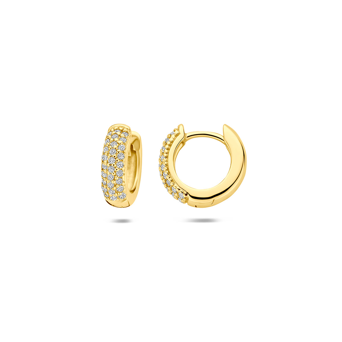 Klapoorringen zirkonia 12 mm 1 micron