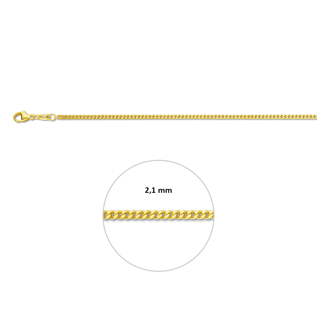 Collier gourmette 2.1 mm