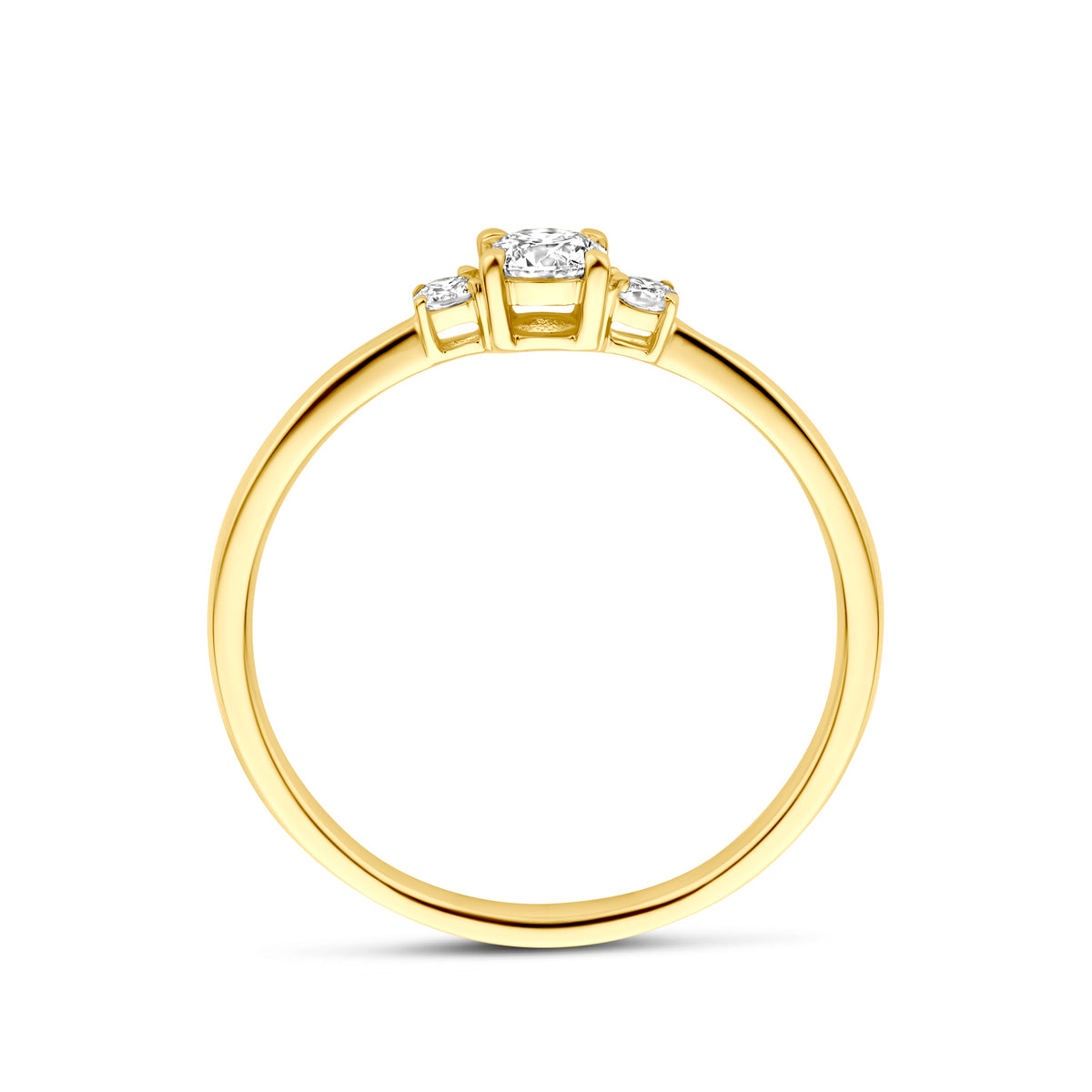 ring lab grown diamant 0.25ct h si
