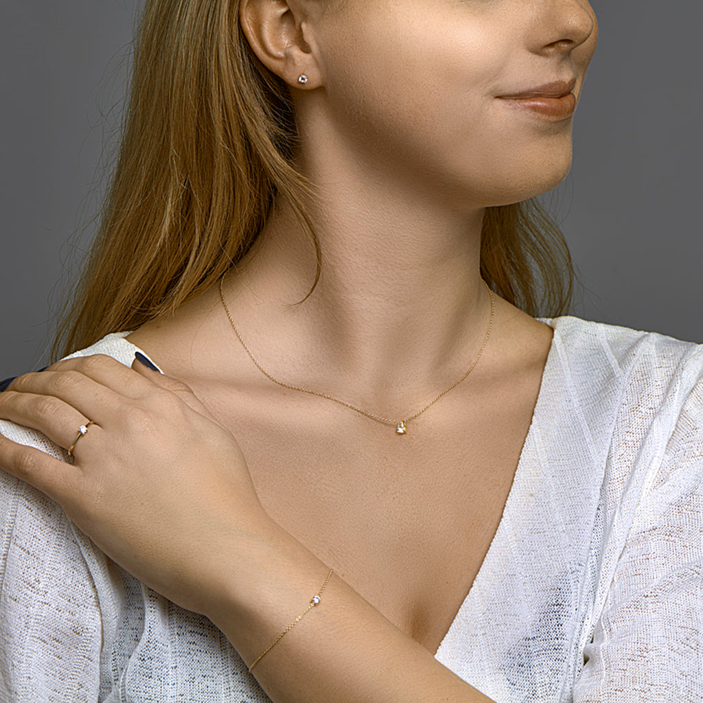 Armband zirkonia 15.5 - 17 - 18.5 cm