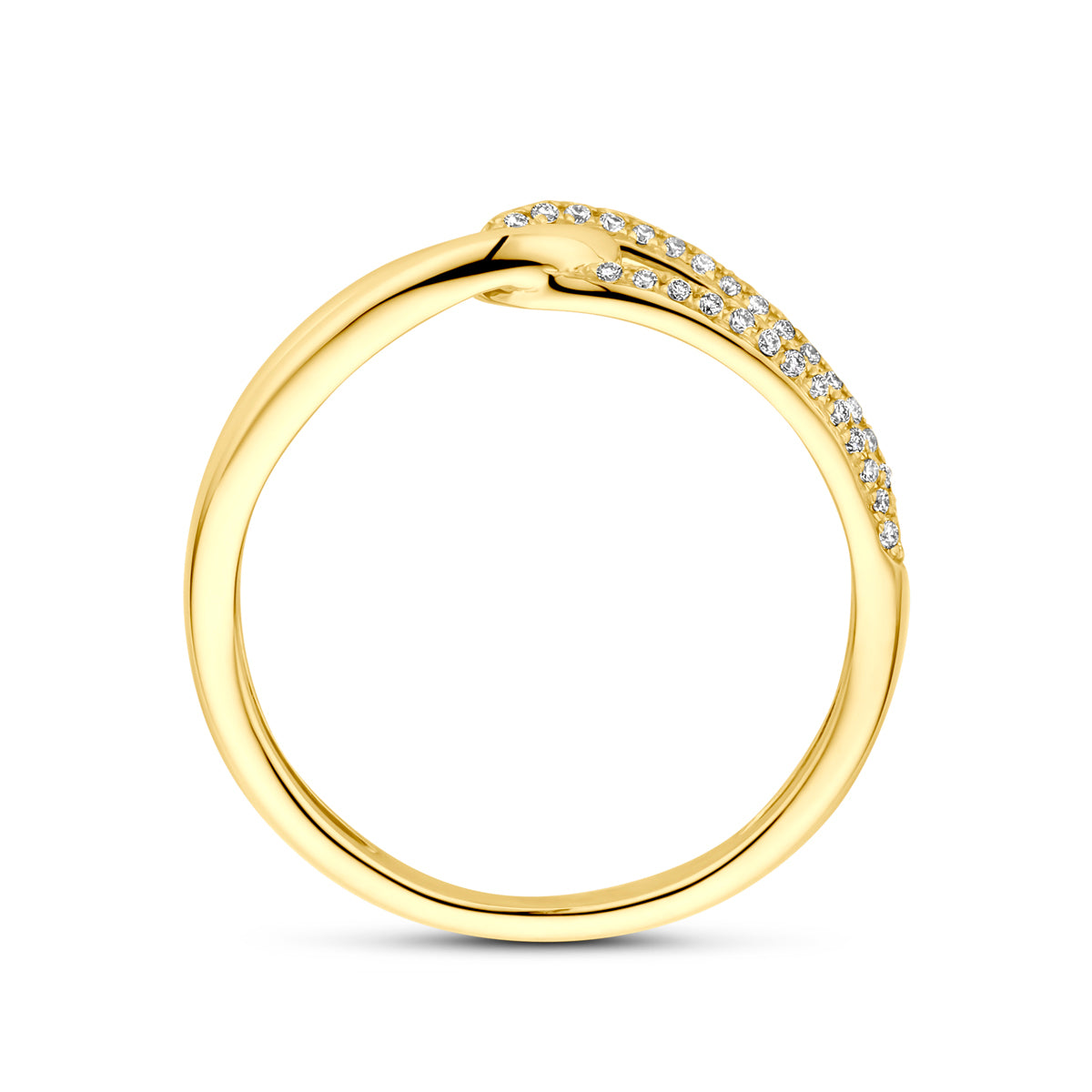 Ring diamant 0.14ct h si