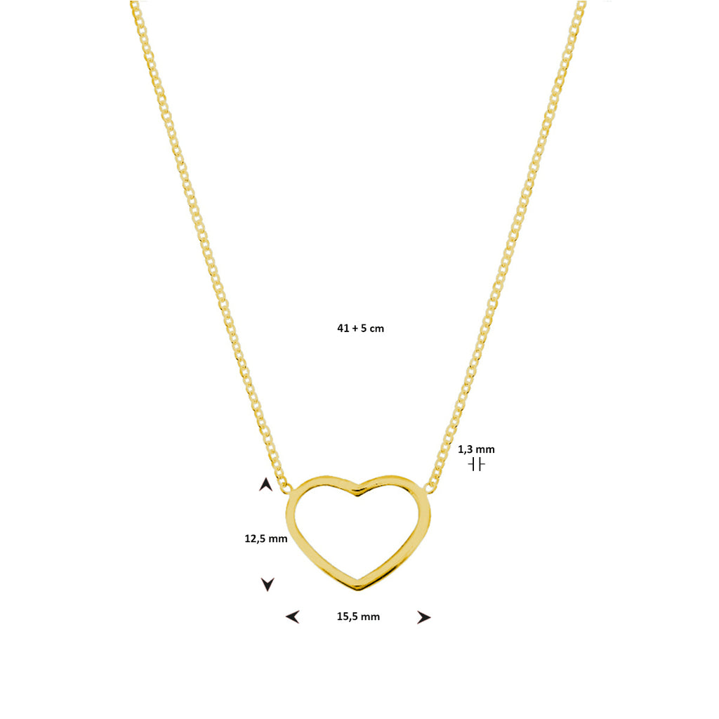 Collier hart 41 + 5 cm 3 micron