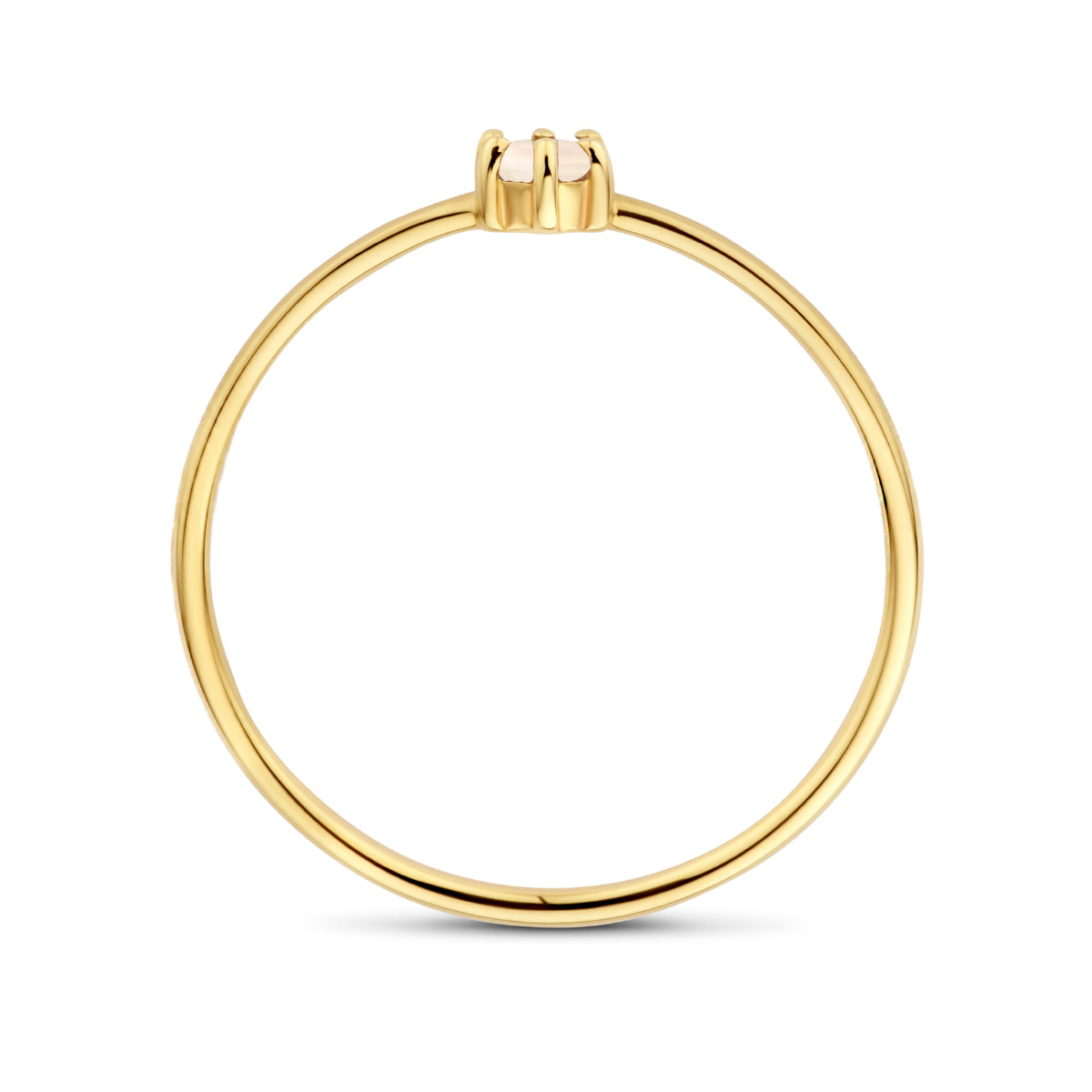 Ring met geboortesteen maansteen juni
