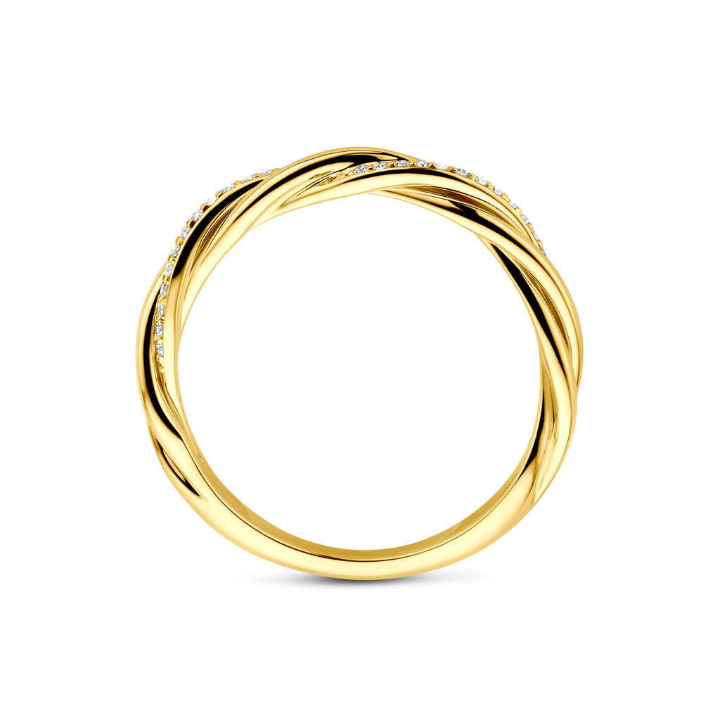 ring diamant 0.08ct h si