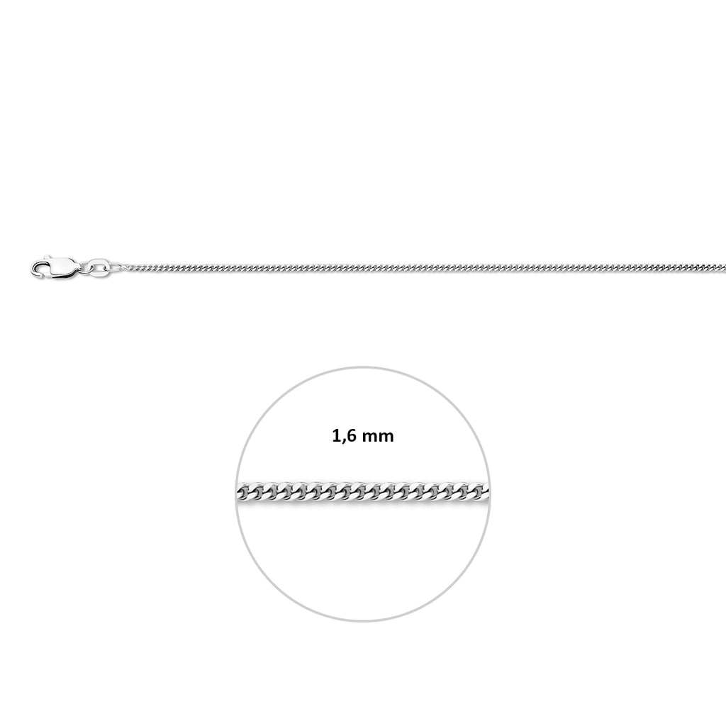 Collier gourmet schakel - zilver