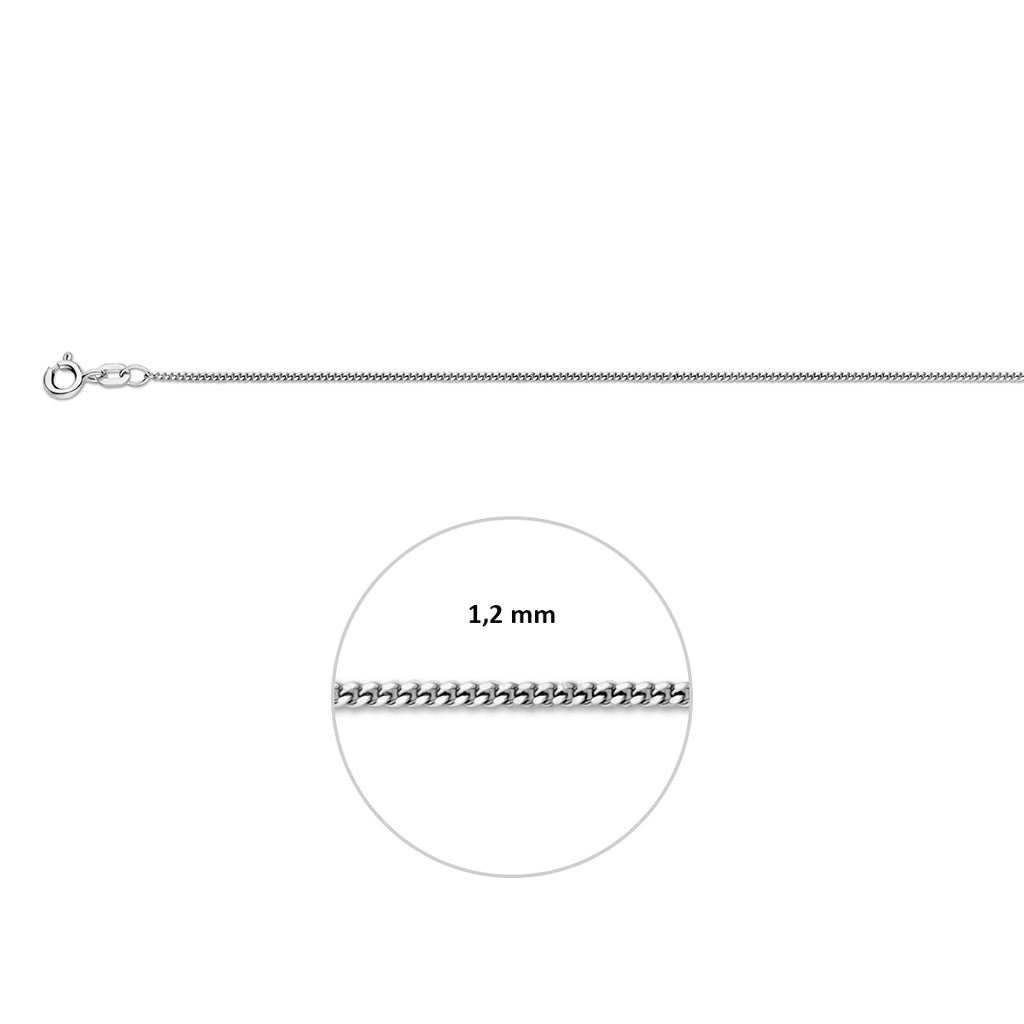 Collier gourmet schakel - zilver