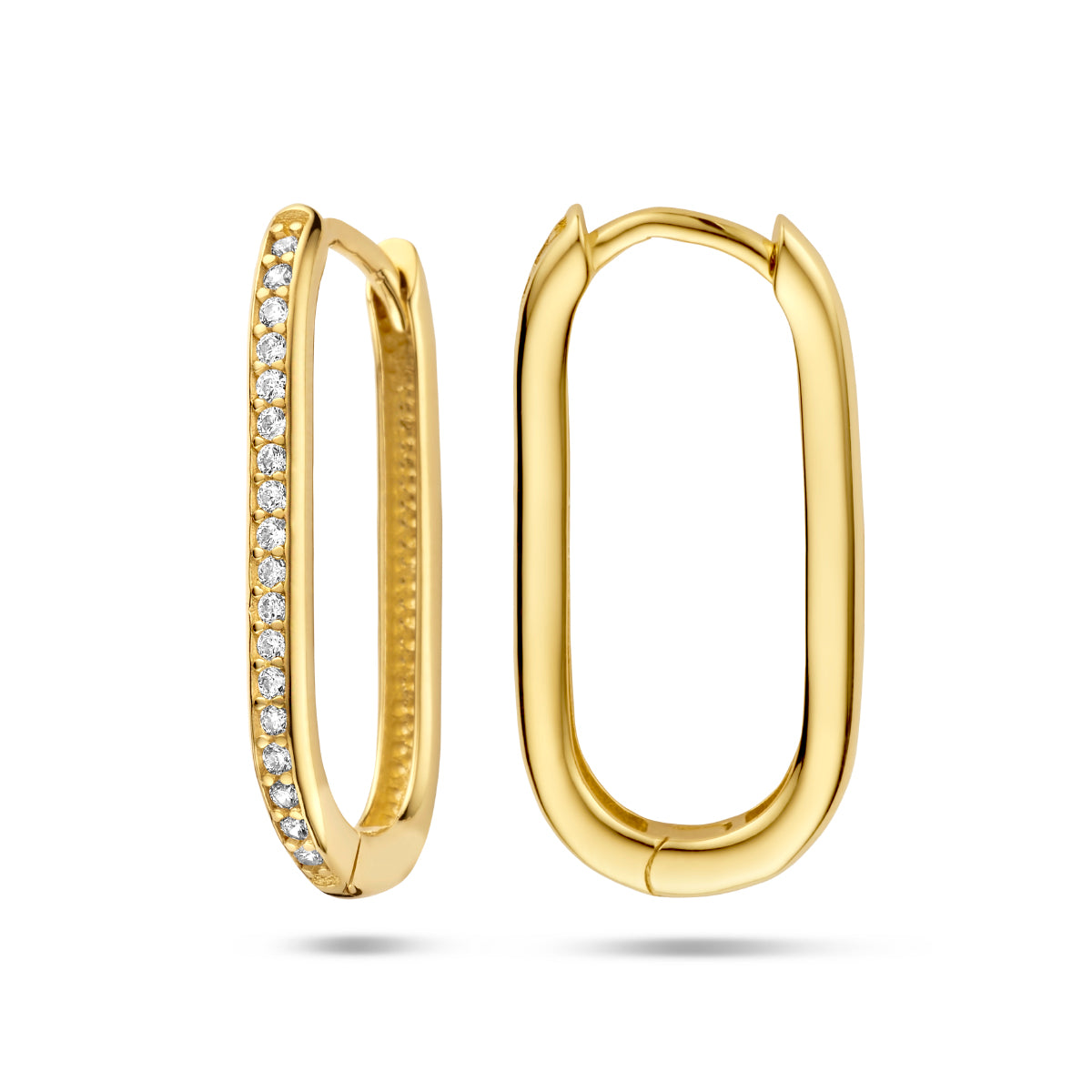 Klapoorringen paperclip zirkonia