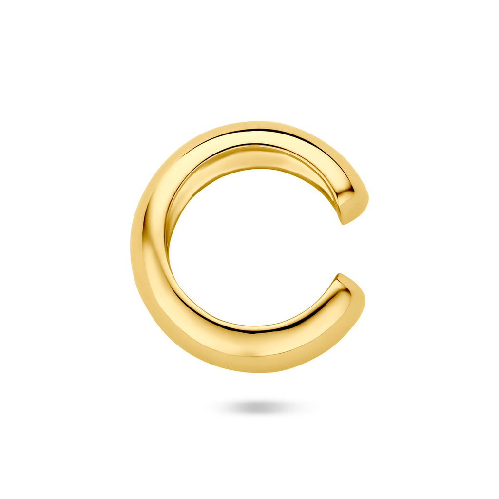Verguld op 925 zilveren earcuff