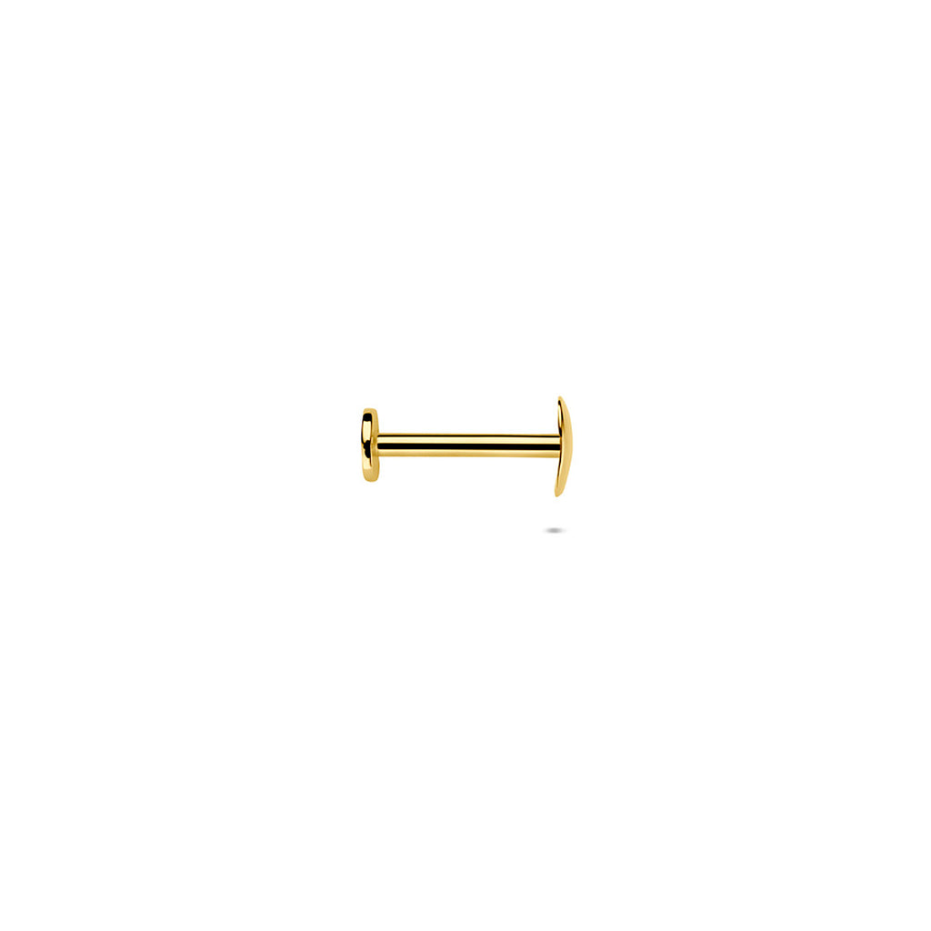 Geelgoud piercings schroefdraad