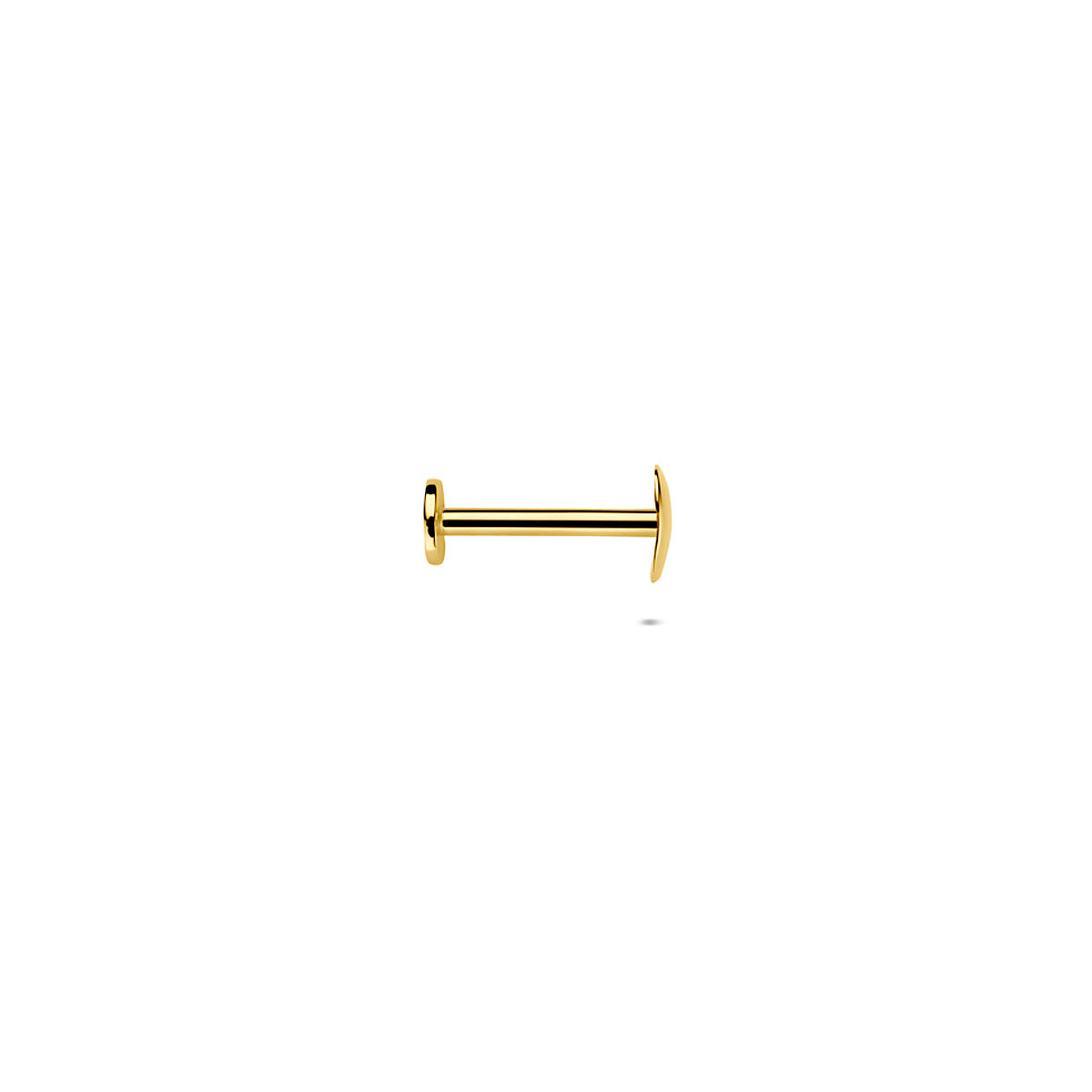 Geelgoud piercings schroefdraad