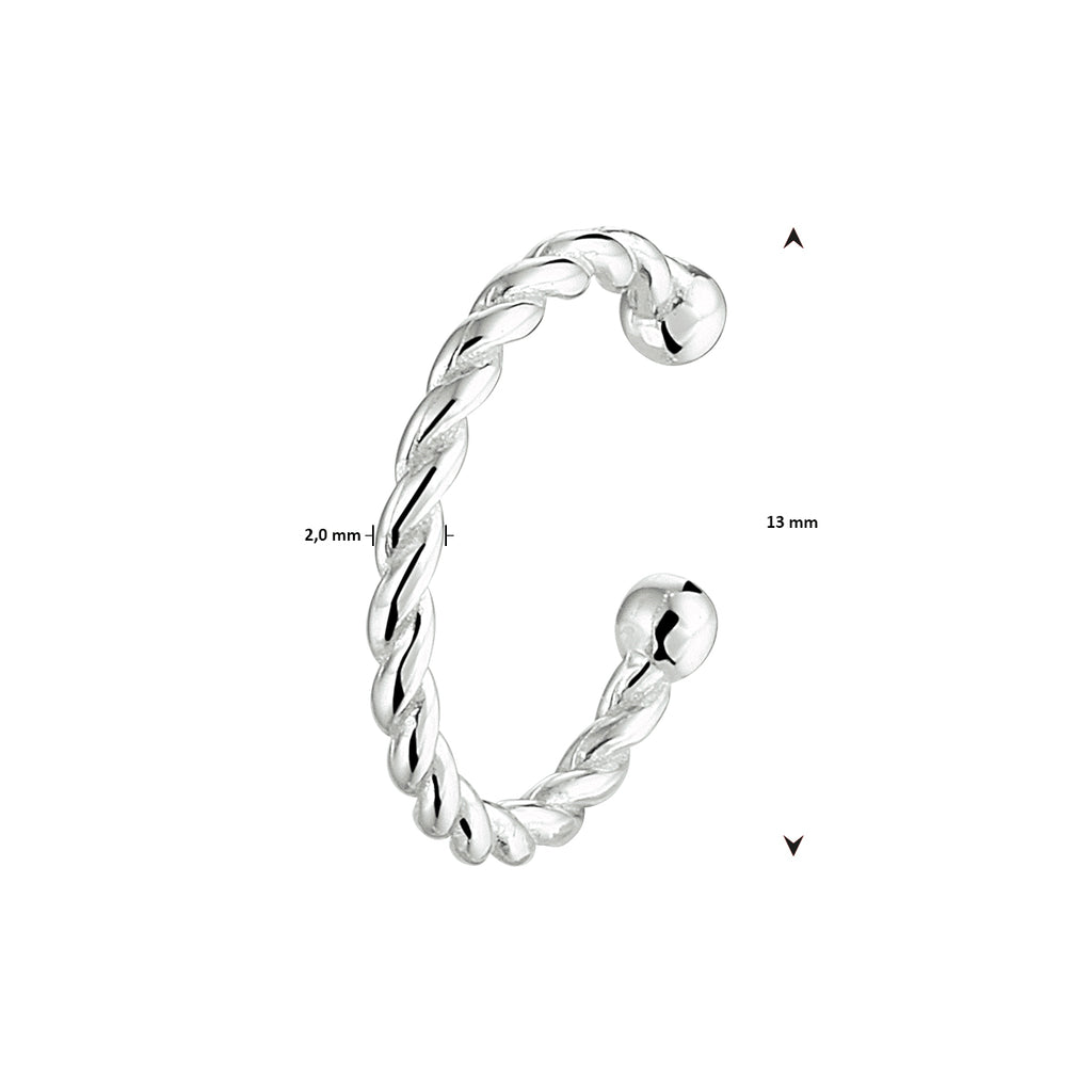 Earcuff gedraaid