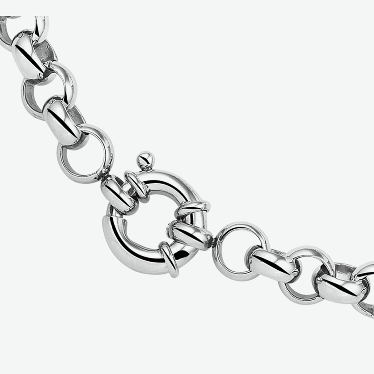 Collier jasseron 9 mm met groot springslot