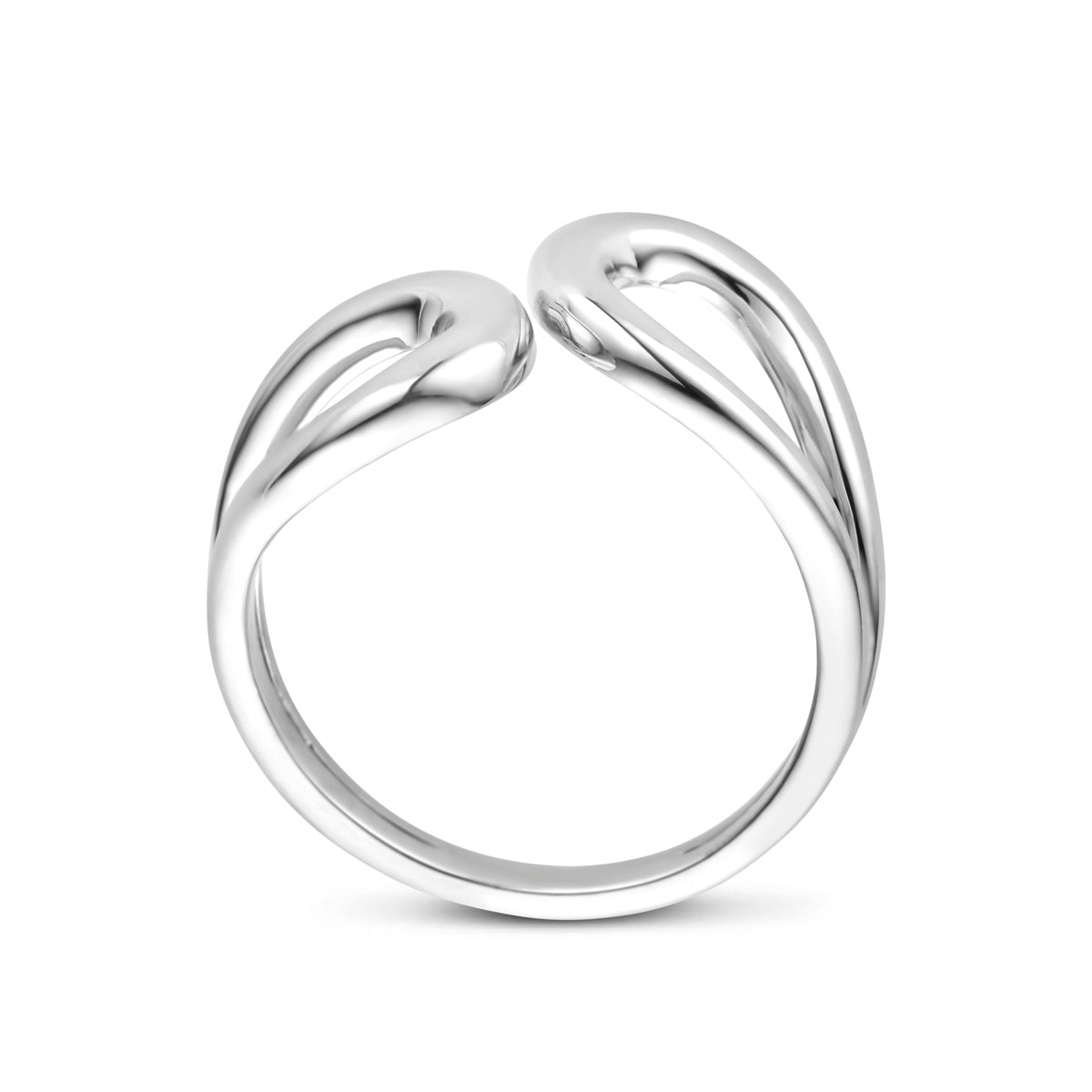 Zilver gerhodineerd damesringen