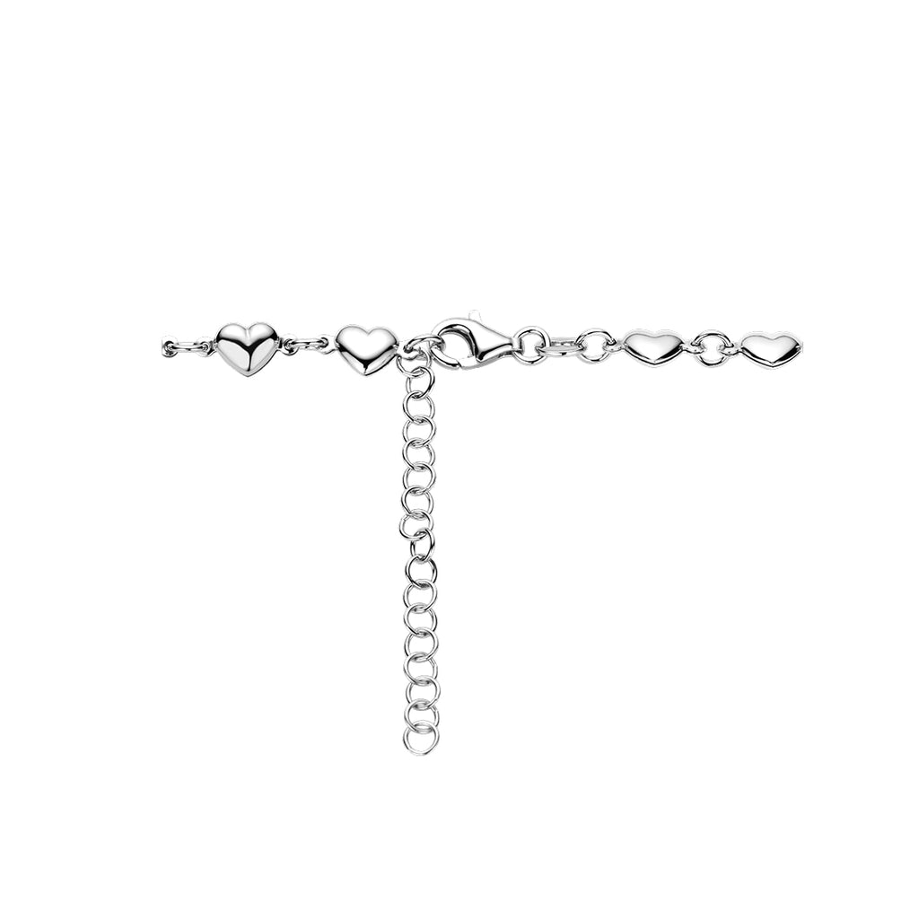 Collier hartjes 41 + 4 cm