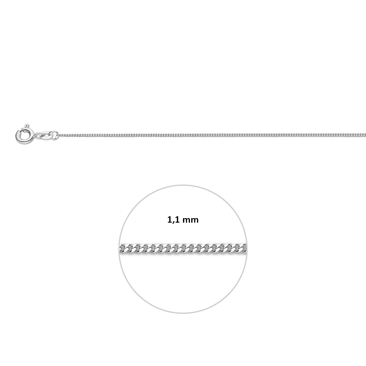 Collier gourmette 1.0 mm