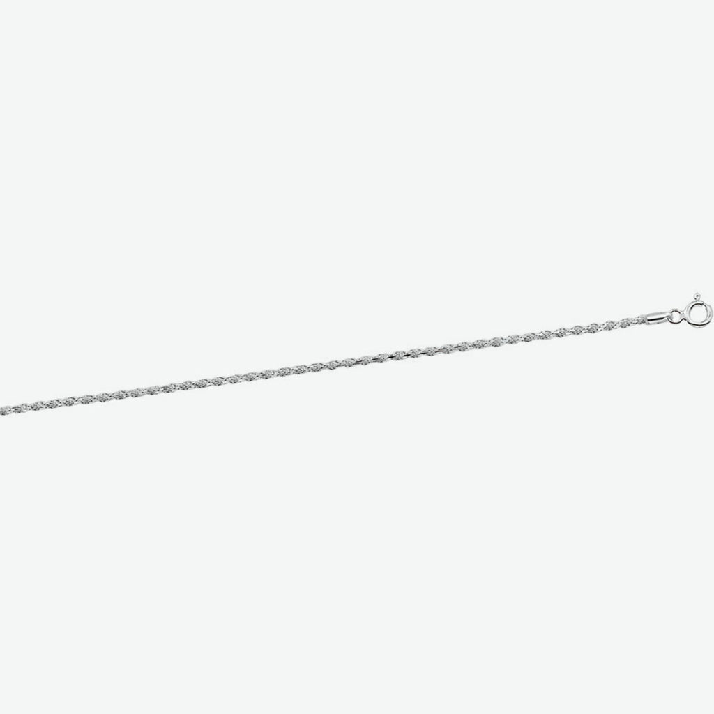 COLLIER ZILVER KOORD - 42 CM