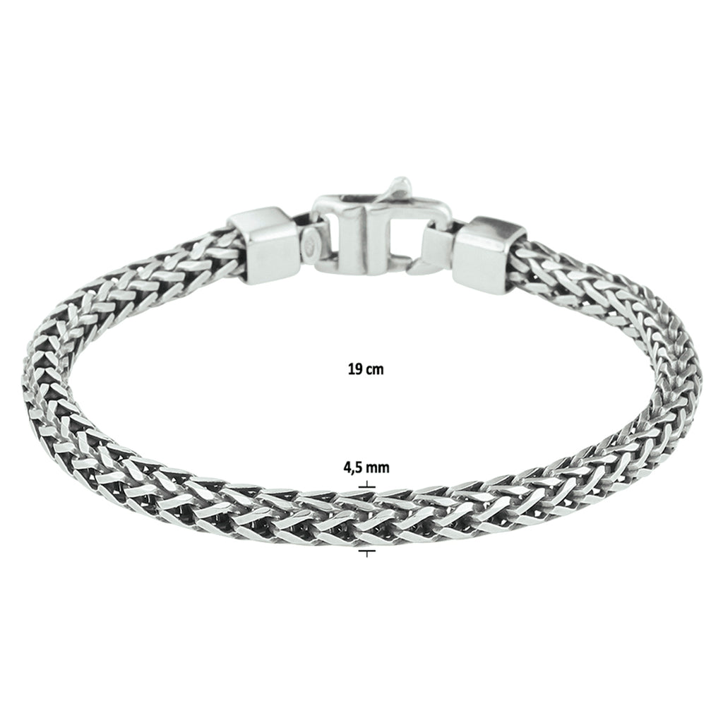 Armband oxi vossestaart 4.5 mm