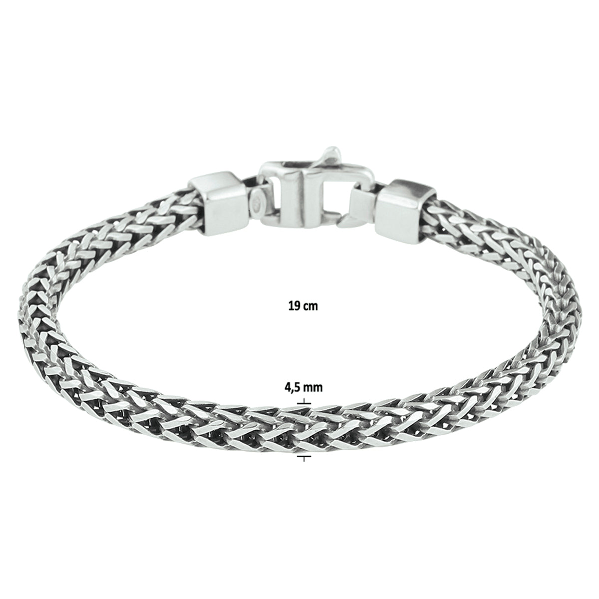 Armband oxi vossestaart 4.5 mm