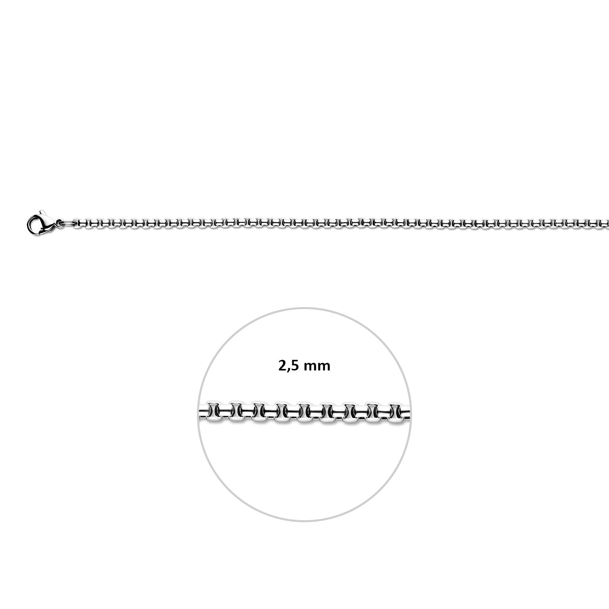 Collier venetiaans bol 2.5 mm