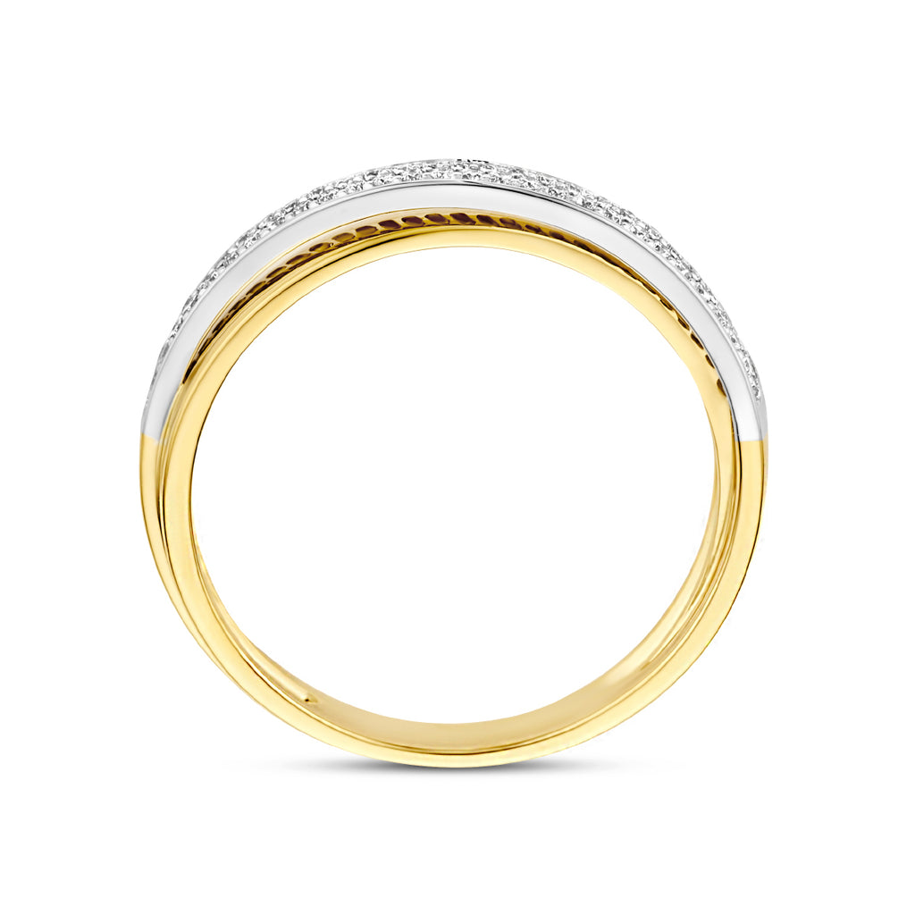 Ring diamant 0.16ct h si