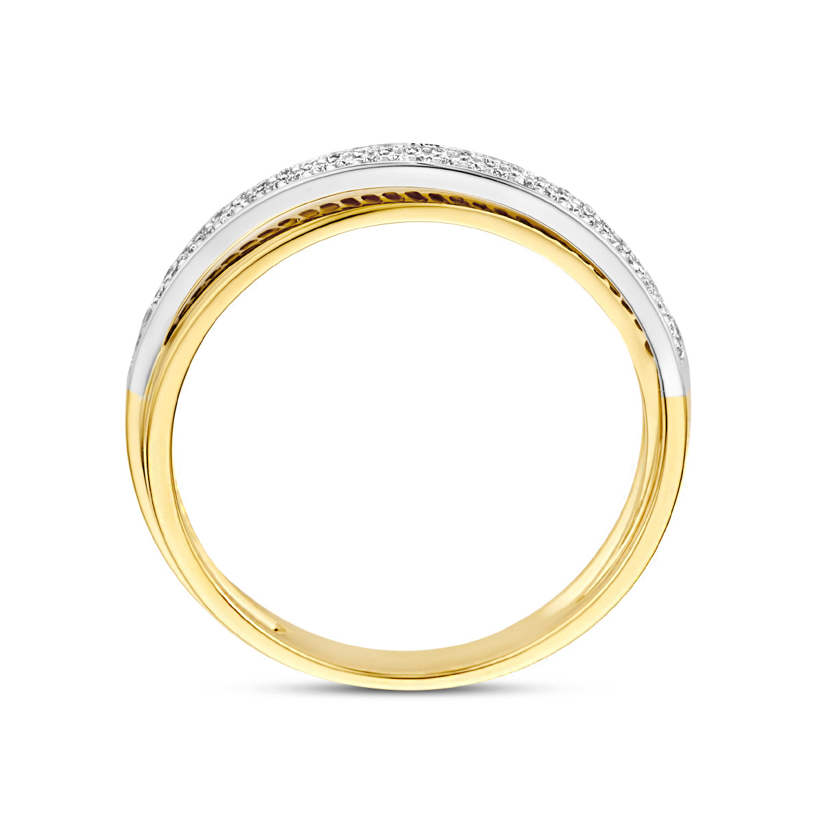 Ring diamant 0.16ct h si