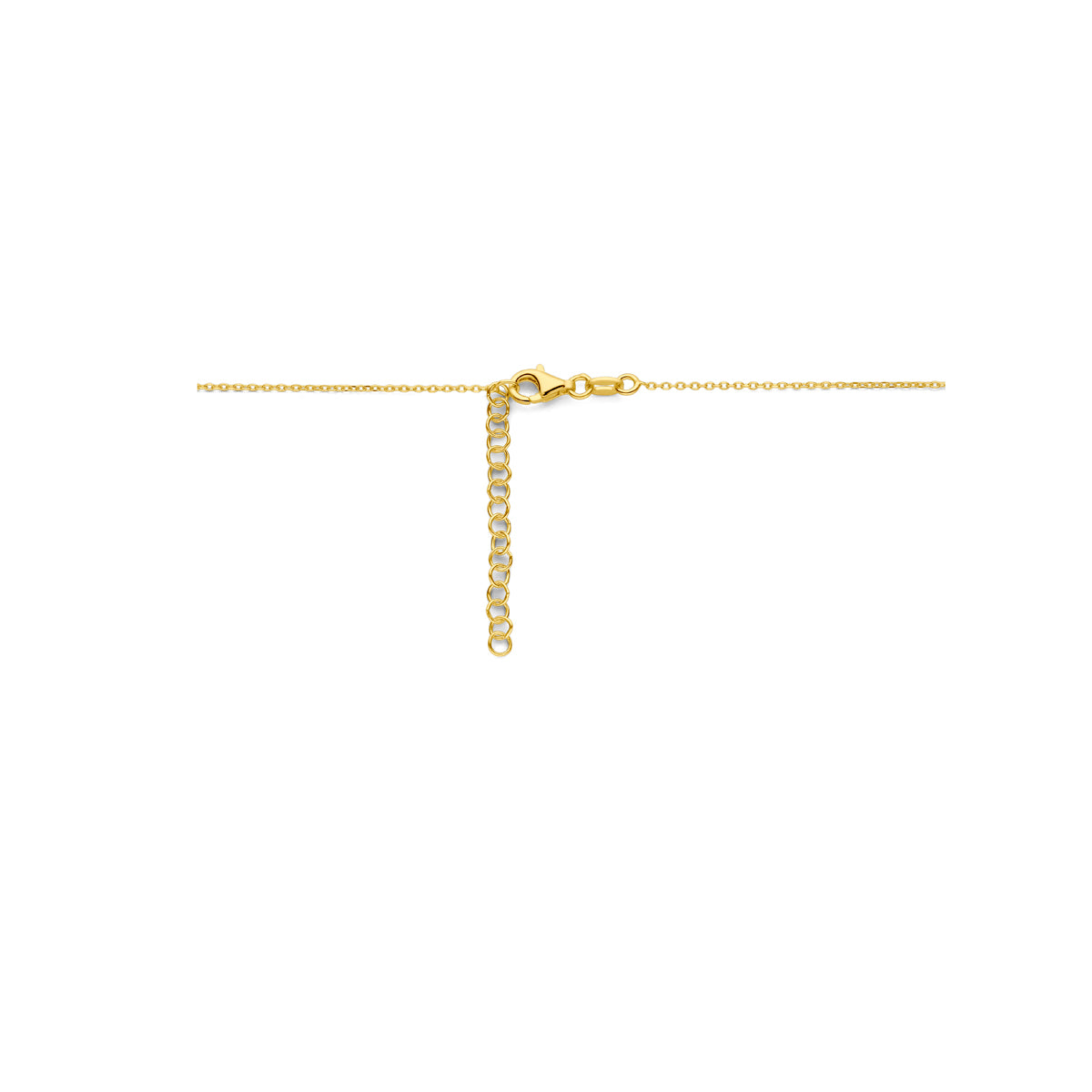 Collier hartjes 41 + 4 cm 3 micron
