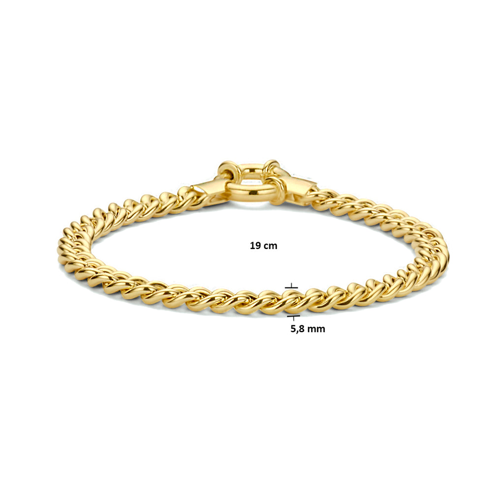 Armband gourmette 5.8 mm 19 cm 3 micron