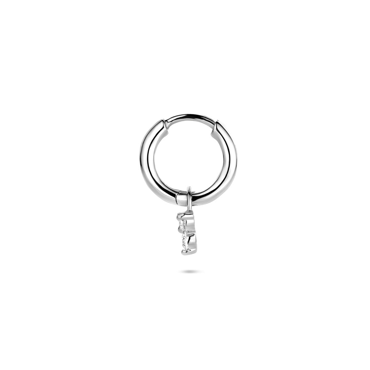 Zilver gerhodineerd oorringen m.hang/bol/steen enz