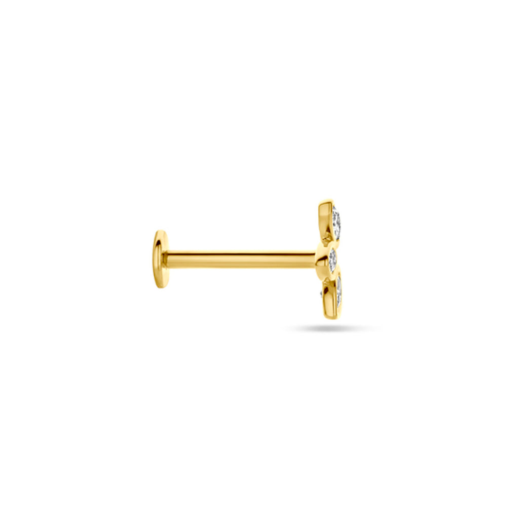 Flat back piercing zirkonia 5.5 mm