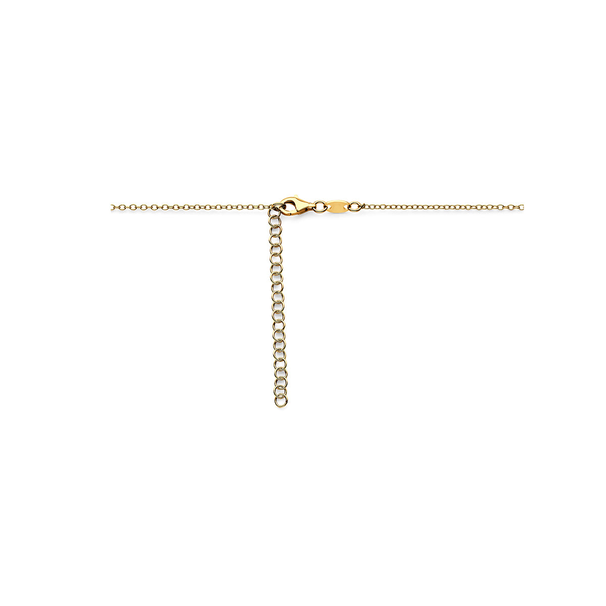 Collier hartjes 40 + 5 cm 3 micron