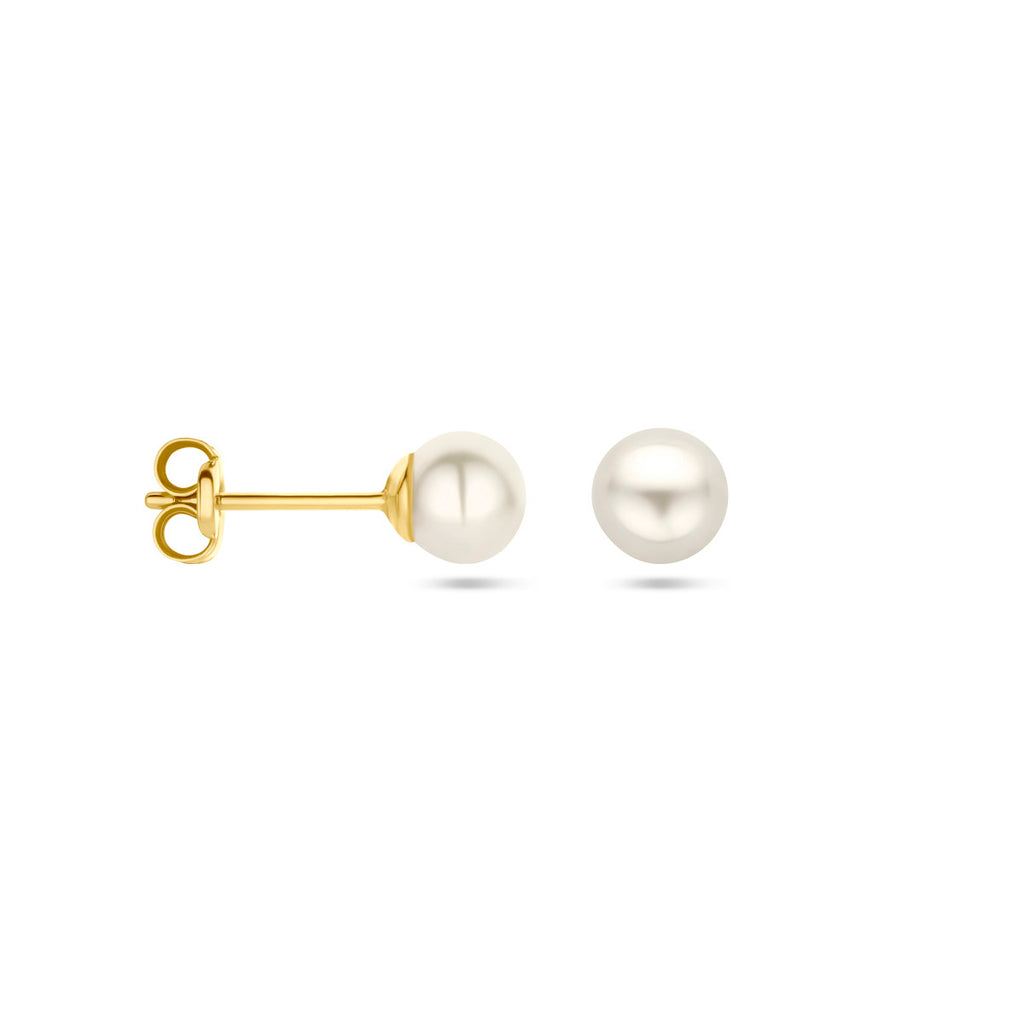 Oorstekers - goud parel