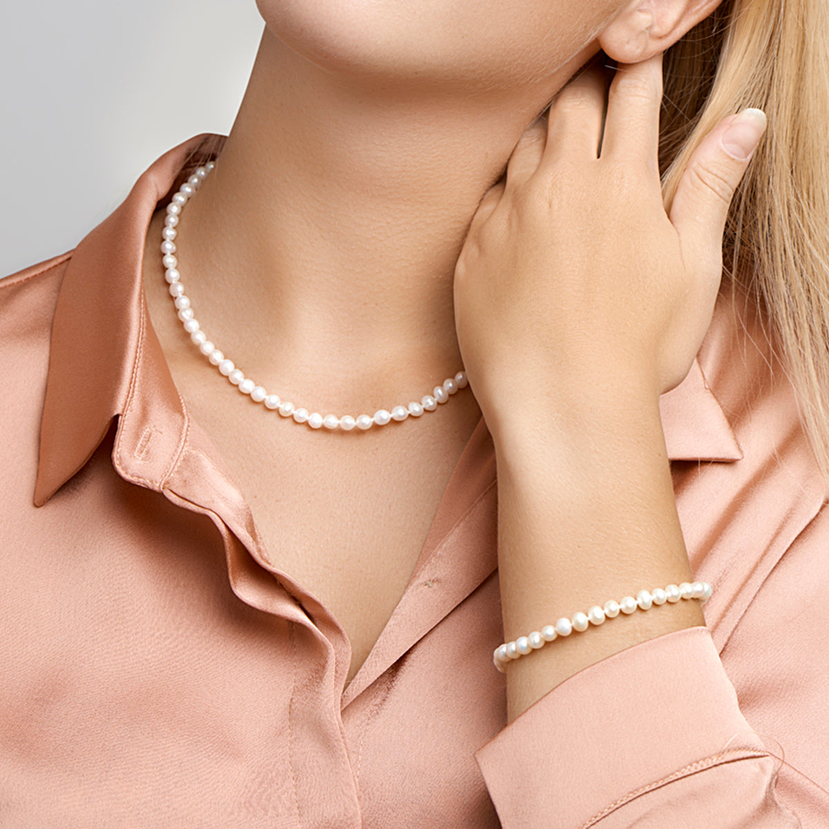 Armband parel 5.5 mm 18 + 3 cm