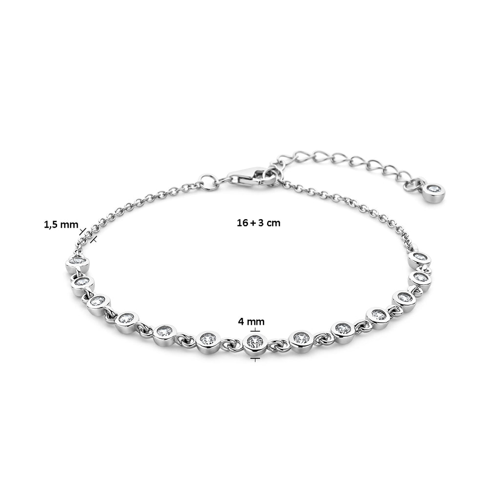 Armband zirkonia 16 + 3 cm