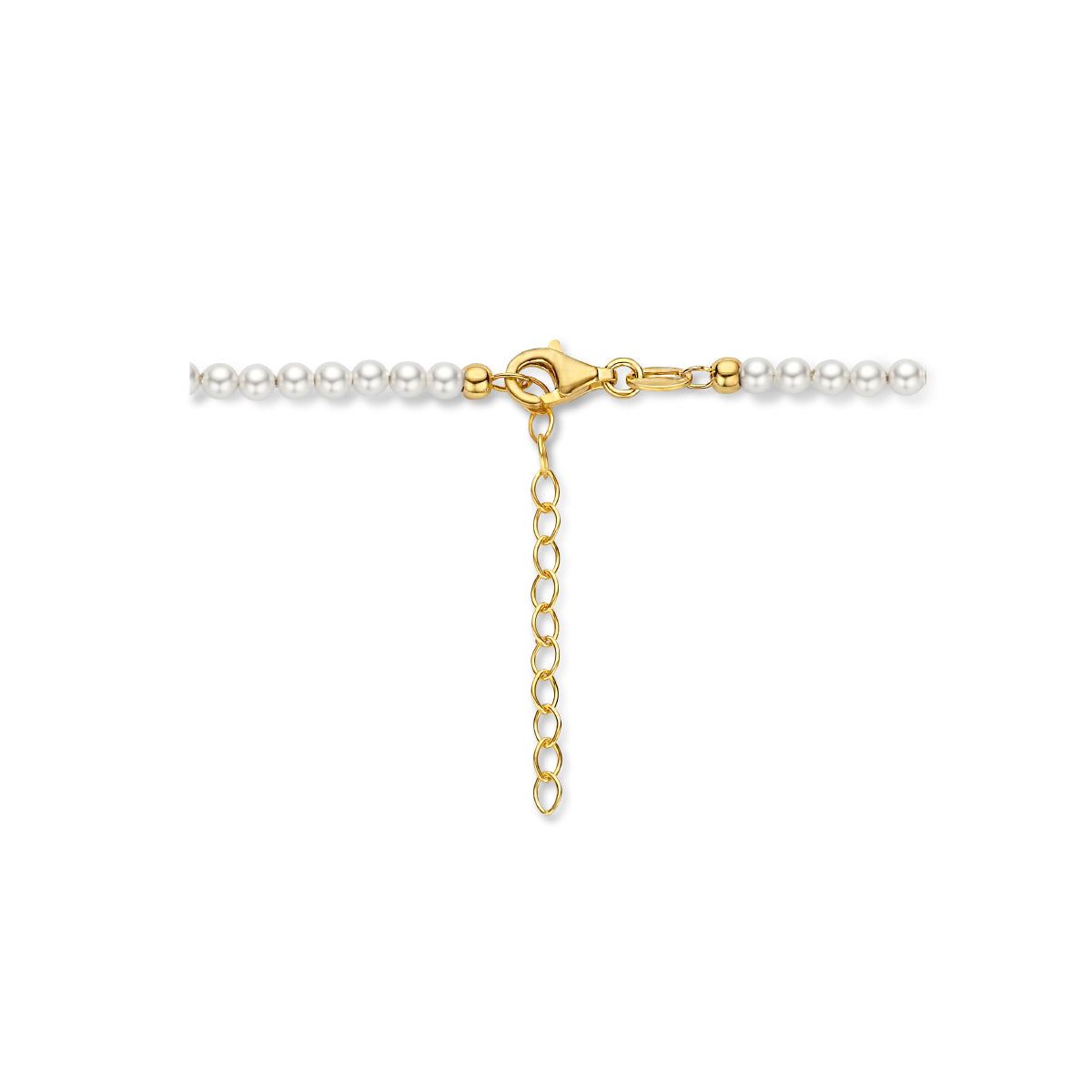 Collier synth. parel 3.0 mm 40 + 4 cm 1 micron