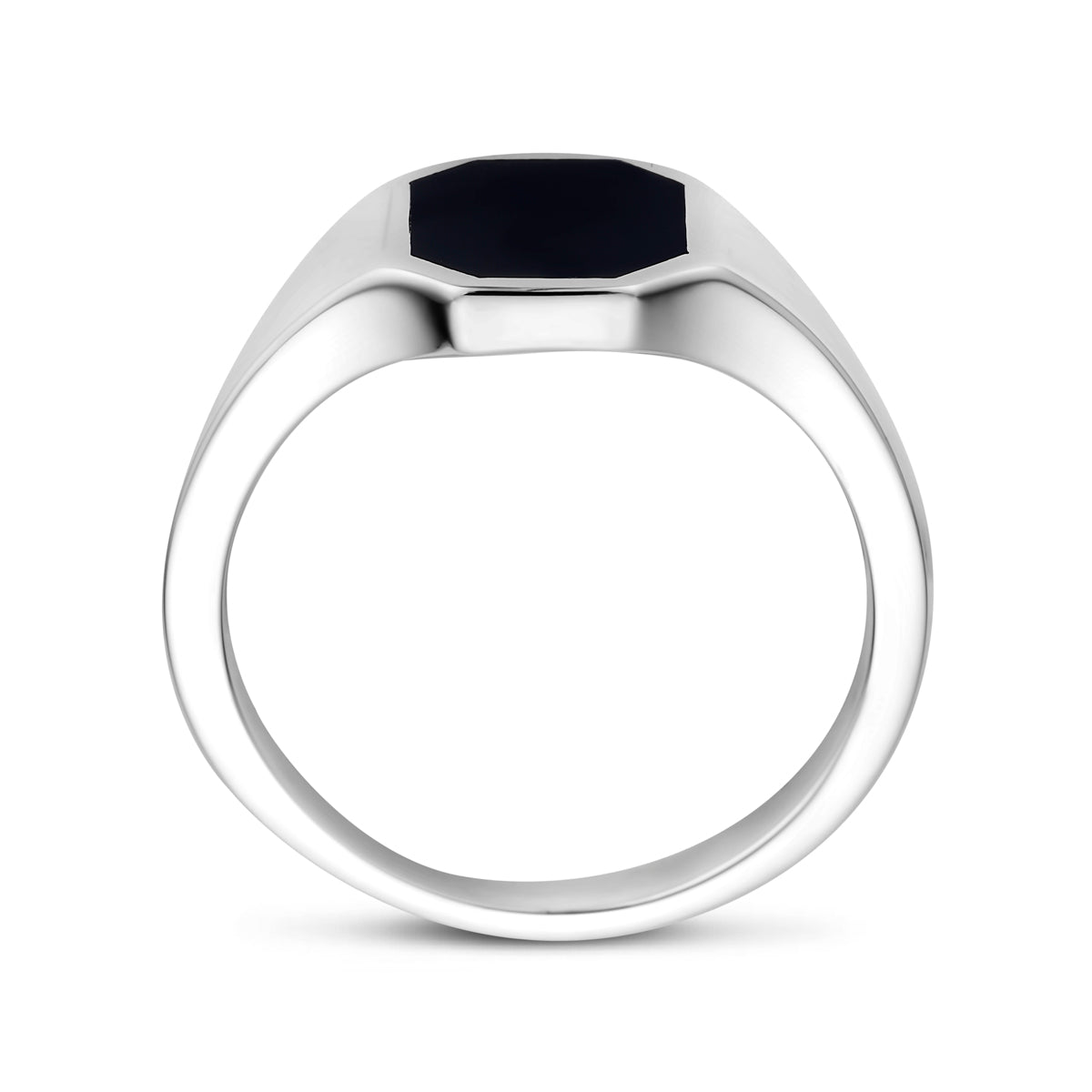 Zegelring massief onyx