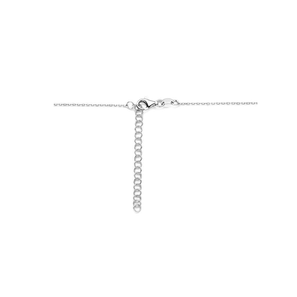 Zilver gerhodineerd colliers met hangers